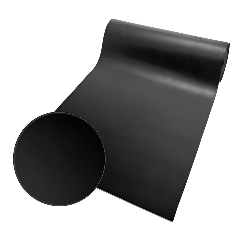 Suelo de Goma Lisa Negro | 1,4x15m | 2mm | Alto tránsito | Taller