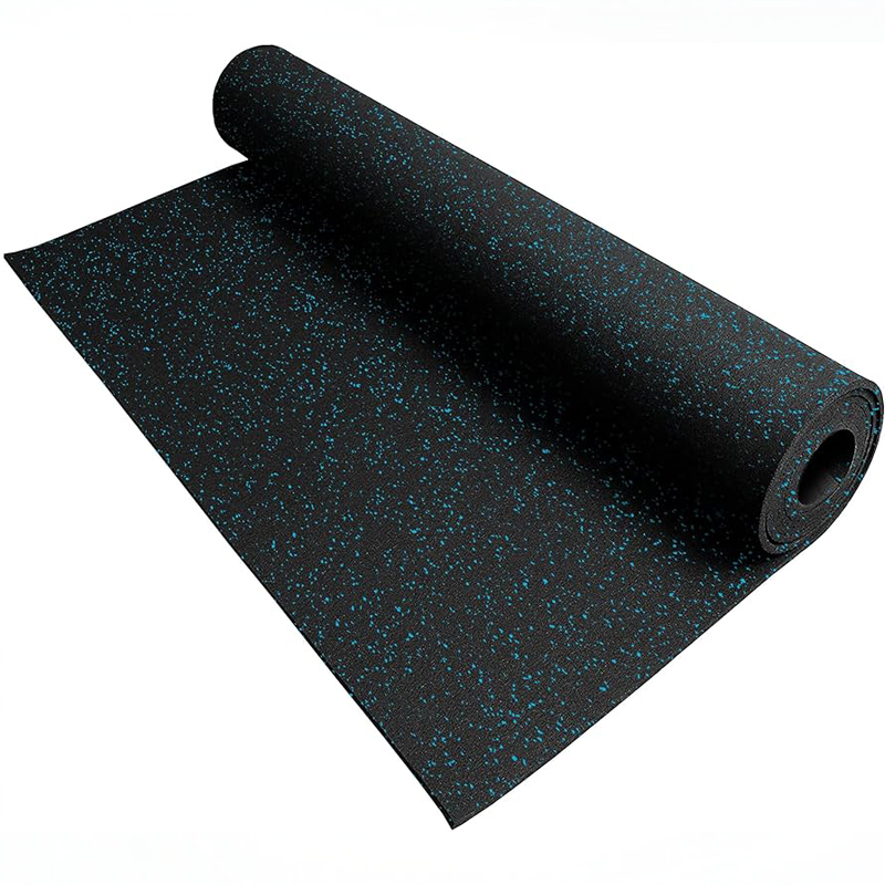 ROLLO DE CAUCHO 1,20x20m | 3mm | Densidad Premium EPDM Azul | Grano Fino | Fácil Limpieza